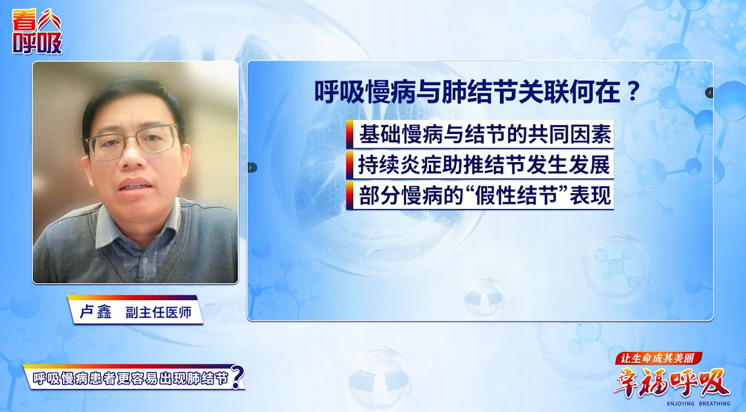呼吸慢病更易催生肺结节？